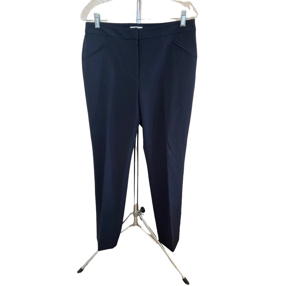 Tahari ASL Black Work Straight Leg Pants Sz 8